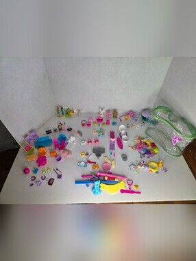 HUGE Lot Girls Playsets and Toys~Tinkerbell, Pets, Accessories, Food, Barbie